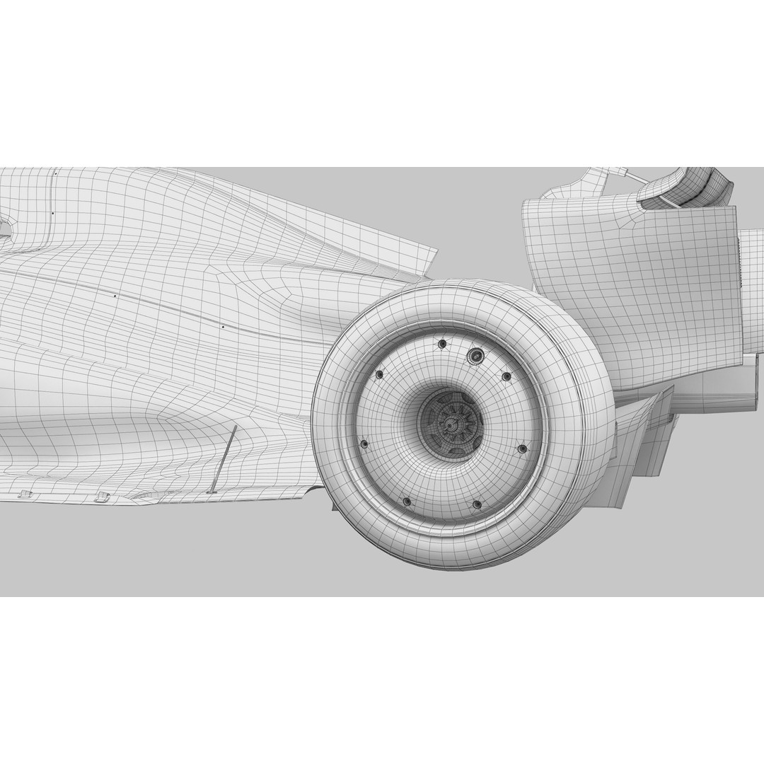F1 Generic Car 3D Model – High Detail Racing Template, FBX, PBR - View 22