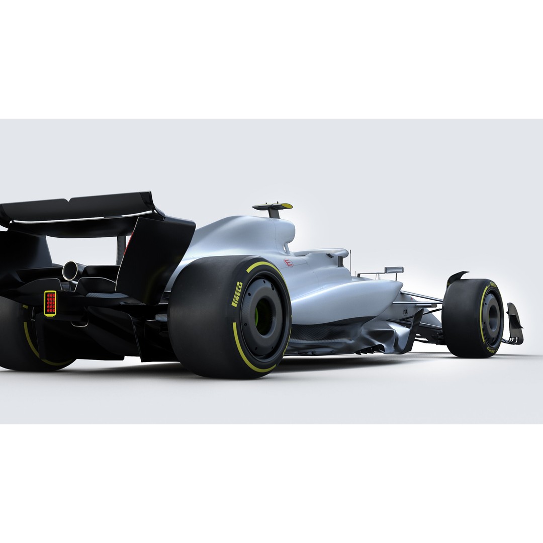 F1 Generic Car 3D Model – High Detail Racing Template, FBX, PBR - View 24