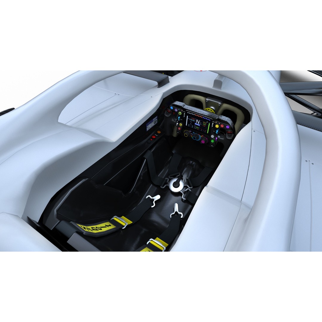 F1 Generic Car 3D Model – High Detail Racing Template, FBX, PBR - View 25