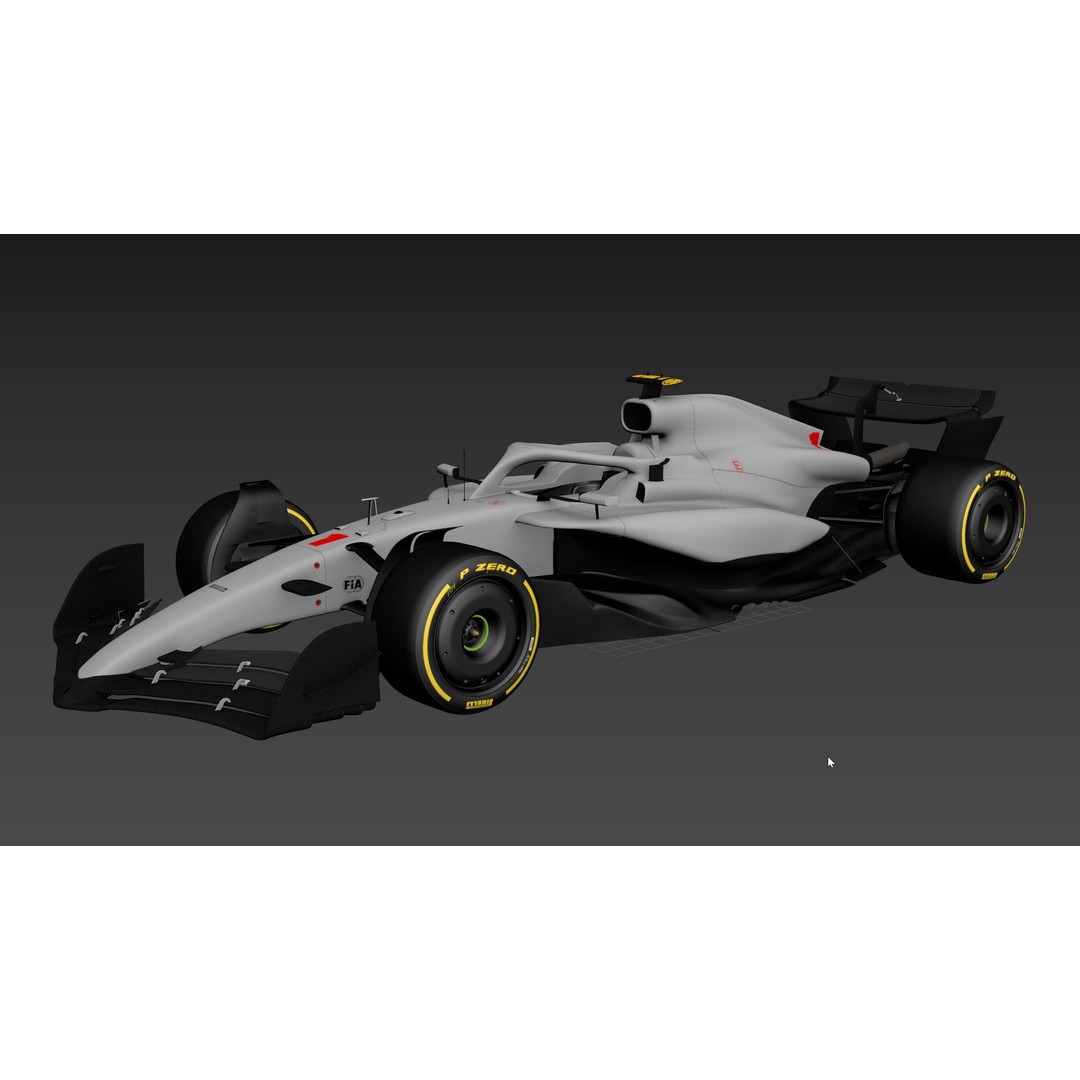 F1 Generic Car 3D Model – High Detail Racing Template, FBX, PBR - View 26