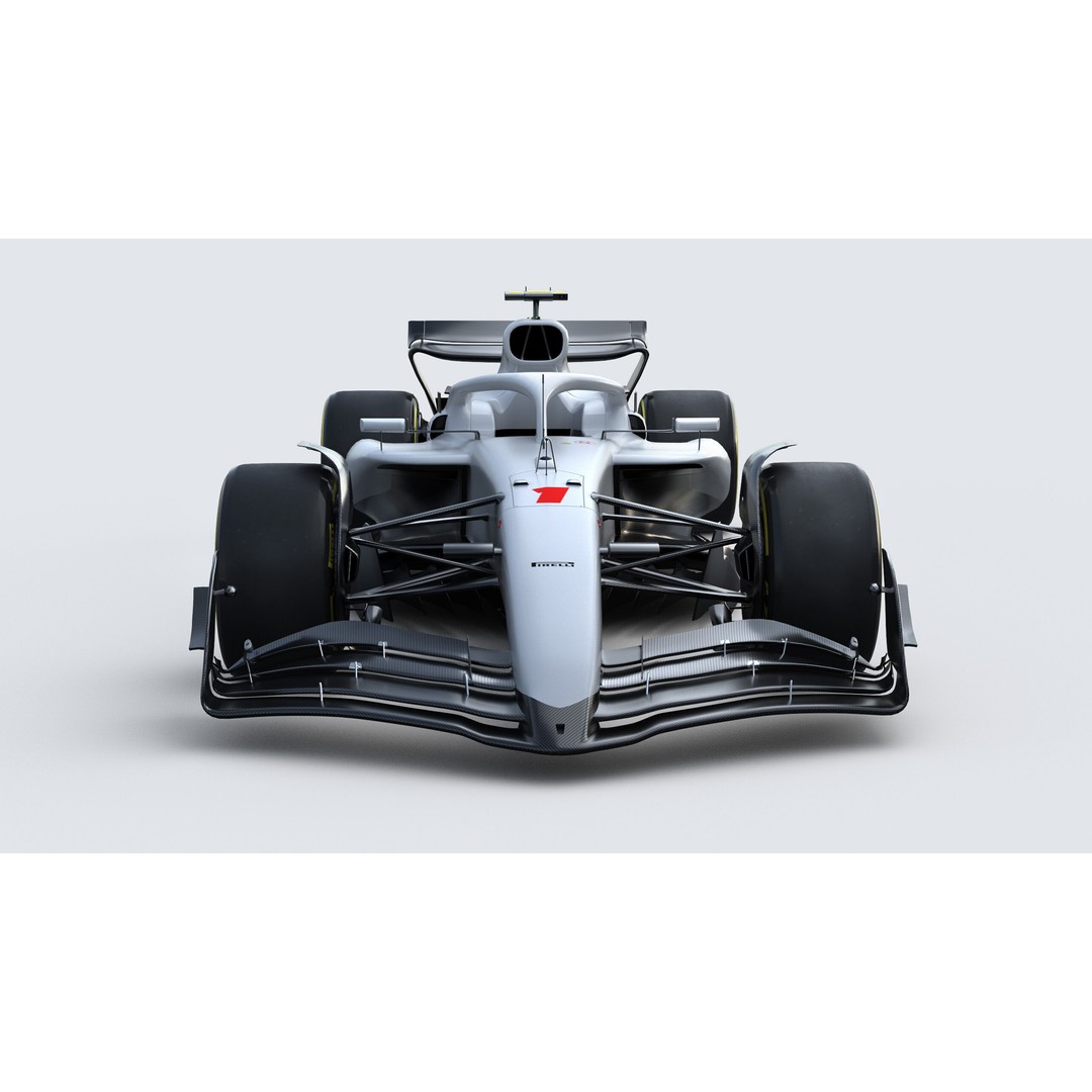 F1 Generic Car 3D Model – High Detail Racing Template, FBX, PBR - View 5