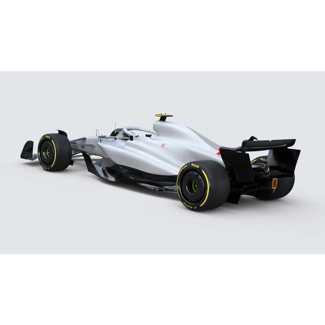 F1 Generic Car 3D Model – High Detail Racing Template, FBX, PBR - View 6