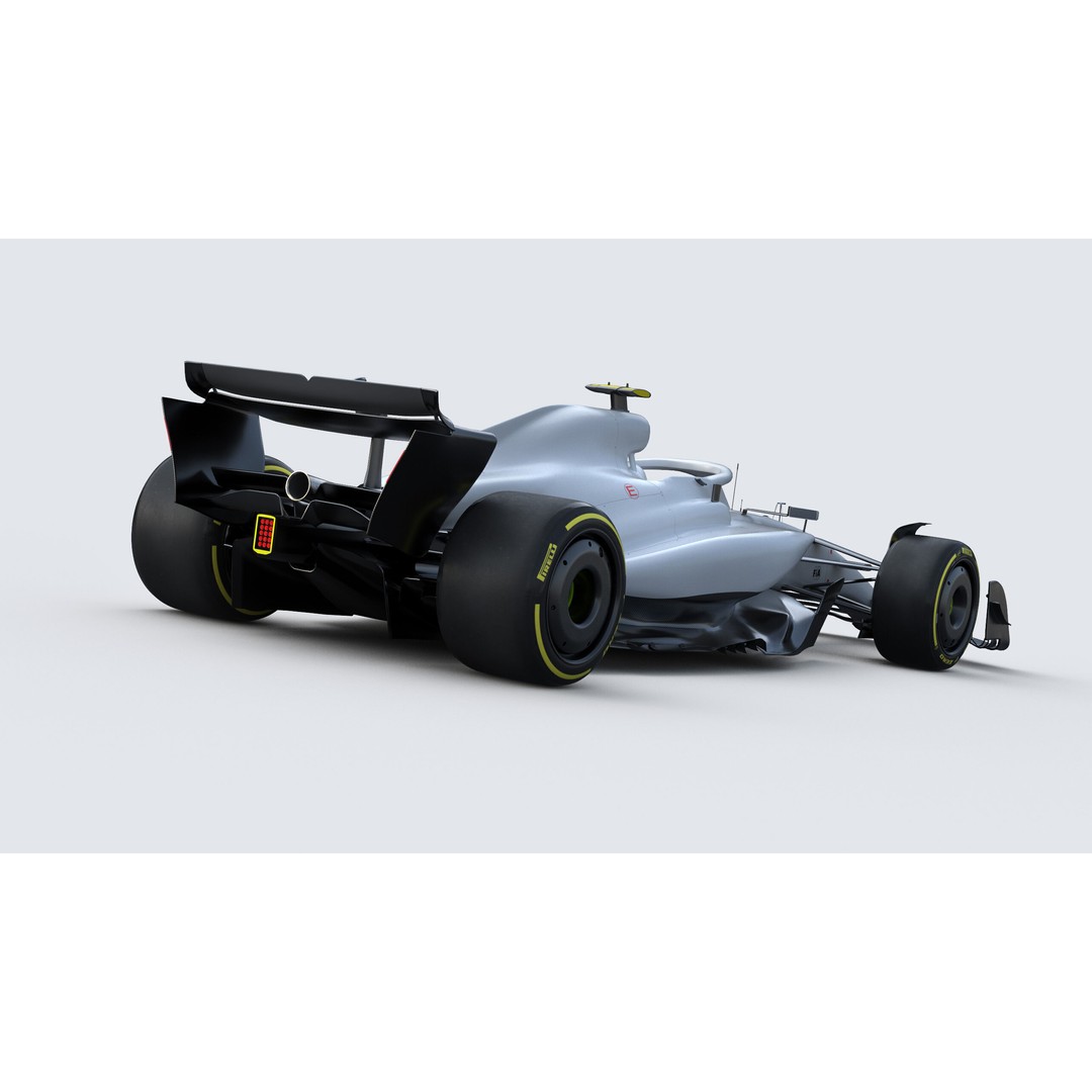 F1 Generic Car 3D Model – High Detail Racing Template, FBX, PBR - View 7
