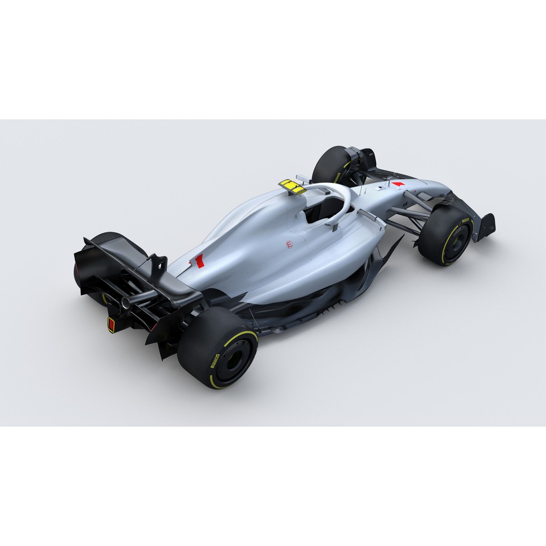 F1 Generic Car 3D Model – High Detail Racing Template, FBX, PBR - View 8