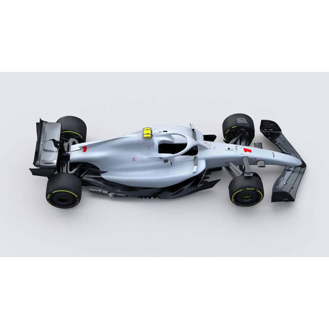 F1 Generic Car 3D Model – High Detail Racing Template, FBX, PBR - View 9