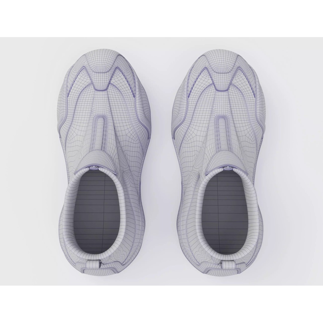 Balenciaga Basketball Sneakers 3D Model – Low Poly Game Asset, FBX