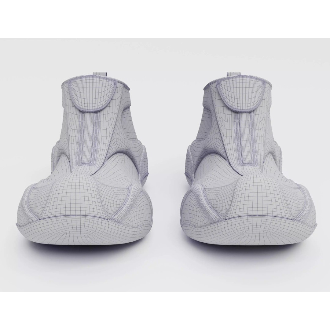 Balenciaga Basketball Sneakers 3D Model – Low Poly Game Asset, FBX - View 19