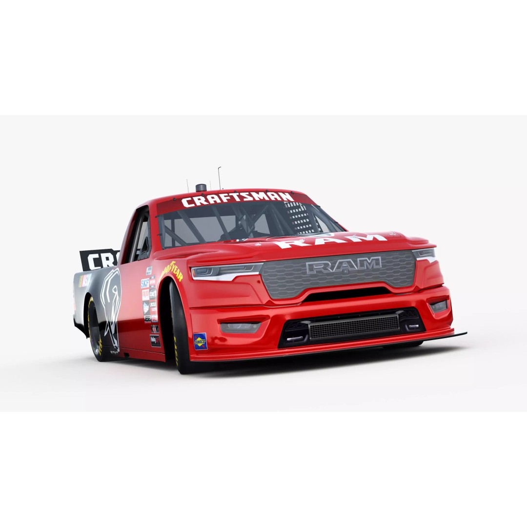 Nascar Truck RAM 2026 3D Model – Low Poly Game Asset, FBX, OBJ - View 11