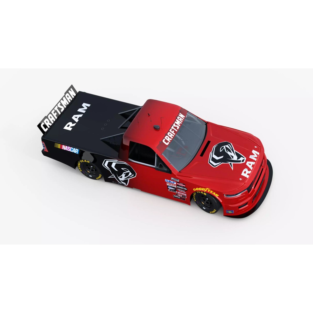 Nascar Truck RAM 2026 3D Model – Low Poly Game Asset, FBX, OBJ - View 12