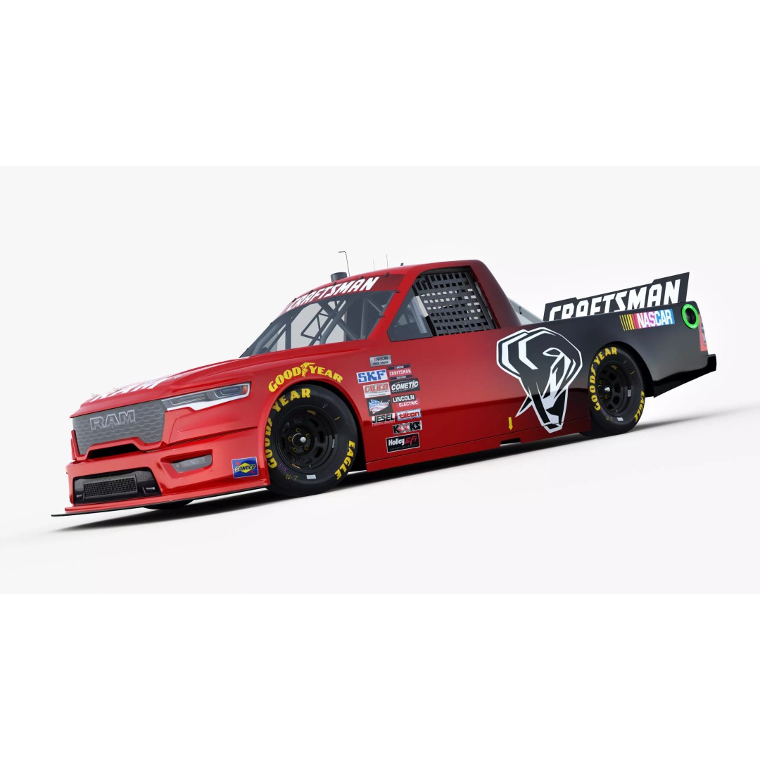 Nascar Truck RAM 2026 3D Model – Low Poly Game Asset, FBX, OBJ - View 14