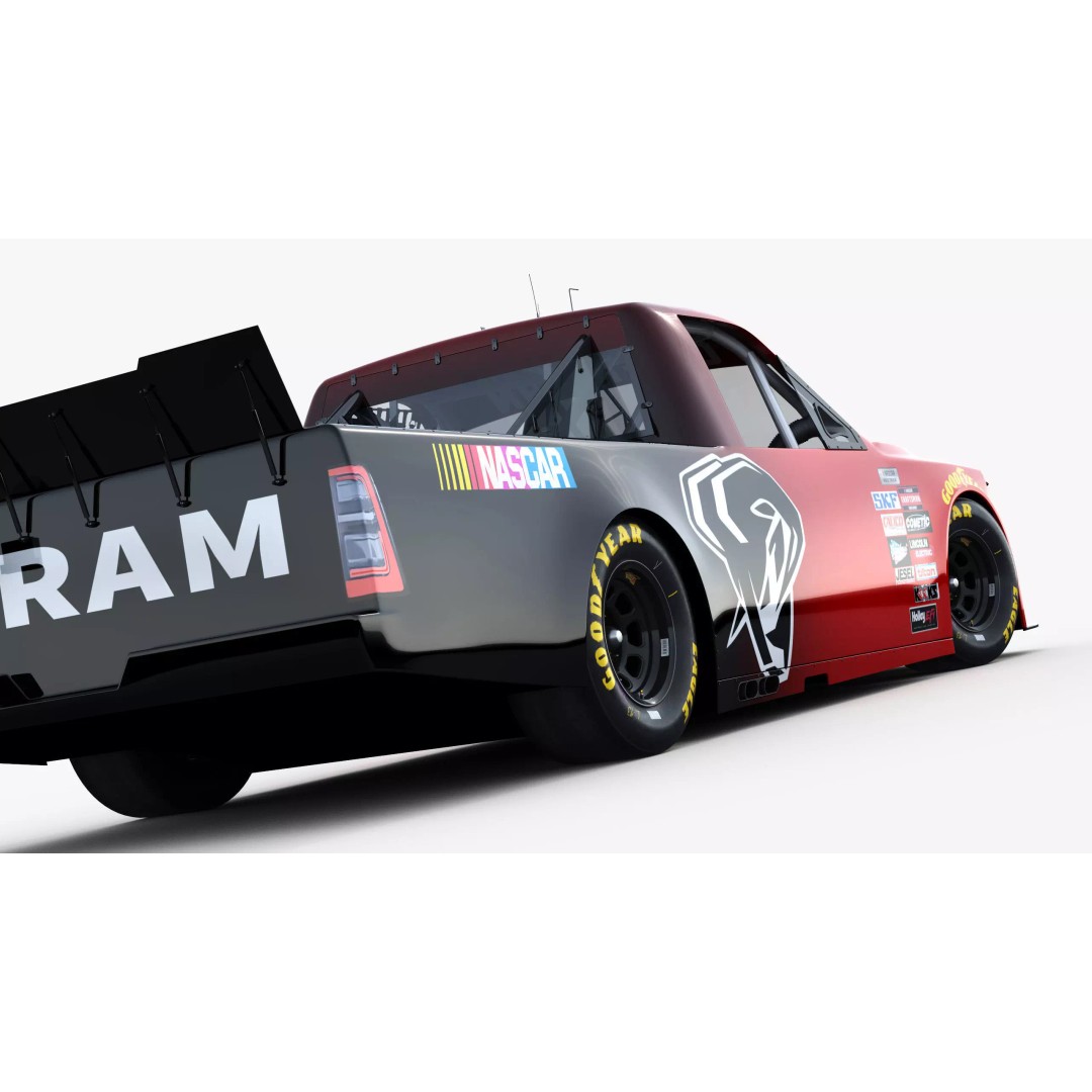 Nascar Truck RAM 2026 3D Model – Low Poly Game Asset, FBX, OBJ - View 15