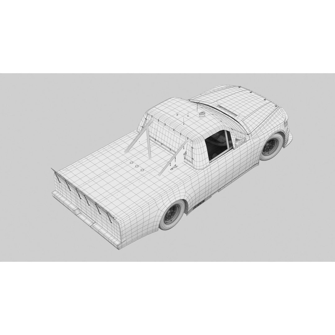 Nascar Truck RAM 2026 3D Model – Low Poly Game Asset, FBX, OBJ - View 27
