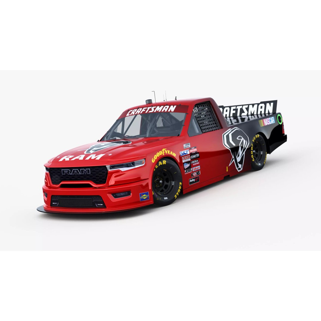 Nascar Truck RAM 2026 3D Model – Low Poly Game Asset, FBX, OBJ - View 5