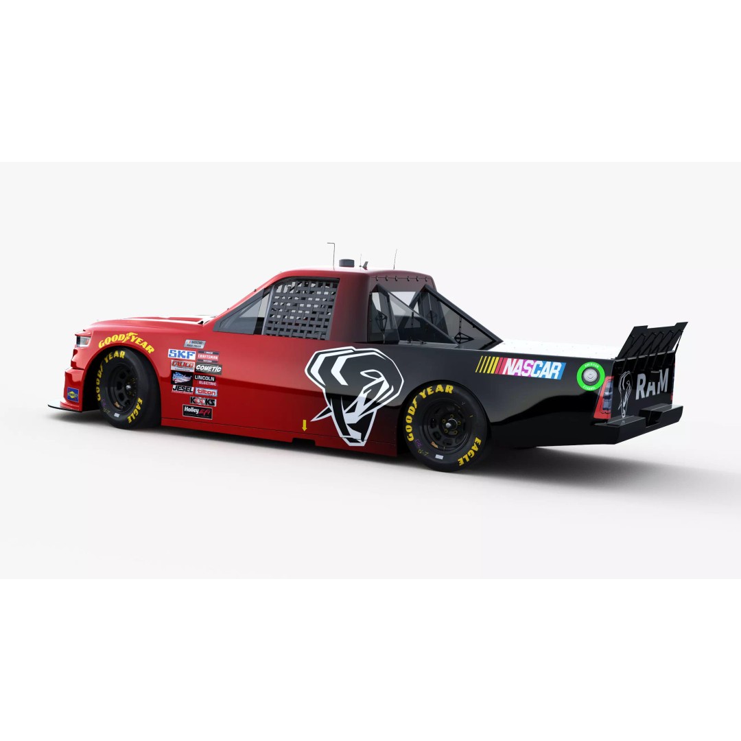 Nascar Truck RAM 2026 3D Model – Low Poly Game Asset, FBX, OBJ - View 6