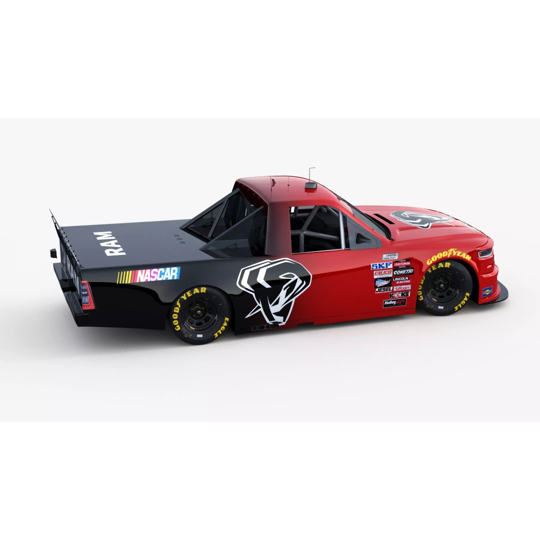 Nascar Truck RAM 2026 3D Model – Low Poly Game Asset, FBX, OBJ - View 9