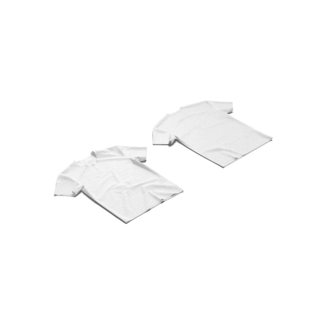 Crumpled Unisex T-shirt 3D Model – Low Poly Game Asset, FBX, OBJ - View 2