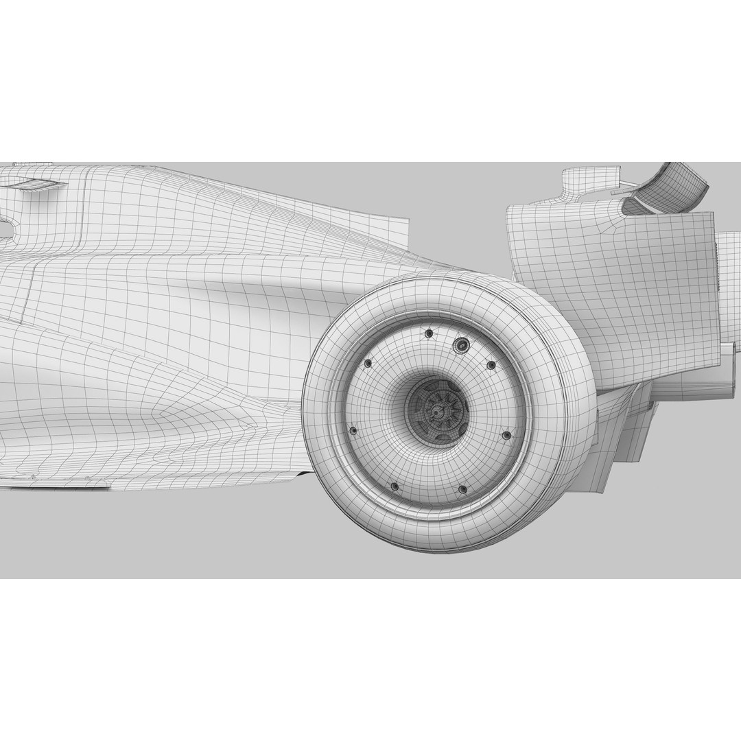 F1 Visa Cash App 3D Model – High-Detail Racing Asset, PBR Textures
