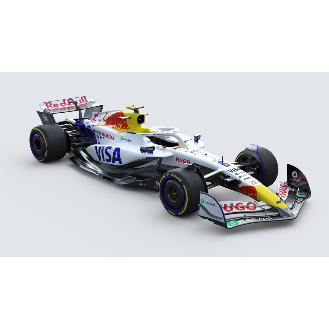 F1 Visa Cash App 3D Model – High-Detail Racing Asset, PBR Textures - View 10