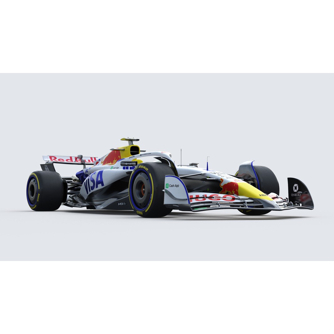 F1 Visa Cash App 3D Model – High-Detail Racing Asset, PBR Textures - View 11