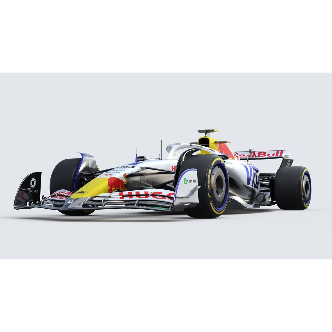 F1 Visa Cash App 3D Model – High-Detail Racing Asset, PBR Textures - View 14