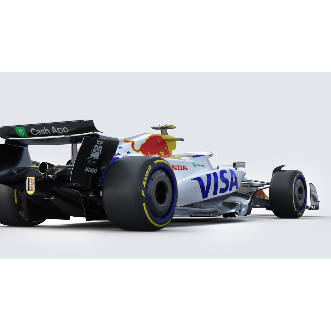 F1 Visa Cash App 3D Model – High-Detail Racing Asset, PBR Textures - View 15