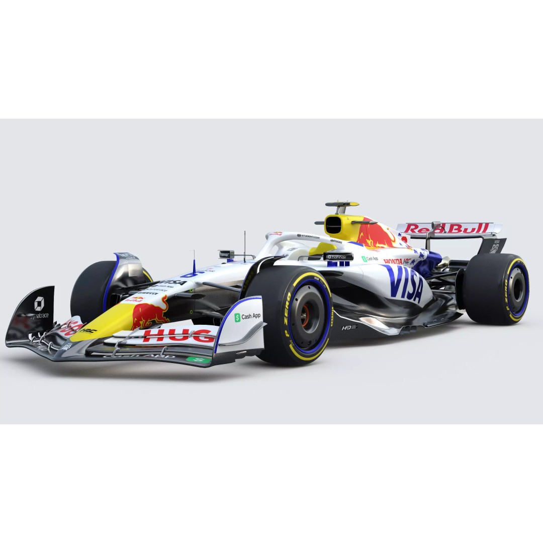 F1 Visa Cash App 3D Model – High-Detail Racing Asset, PBR Textures - View 2