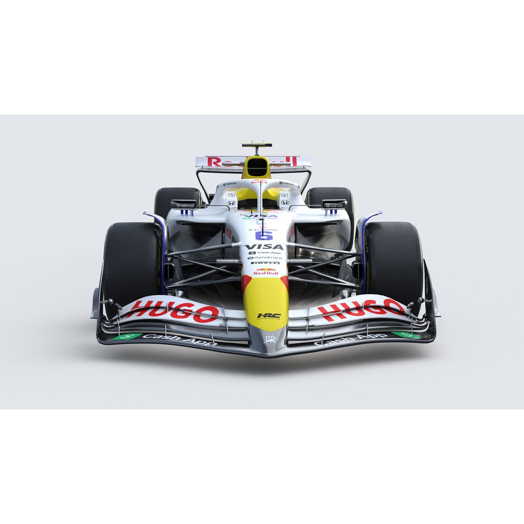 F1 Visa Cash App 3D Model – High-Detail Racing Asset, PBR Textures - View 5
