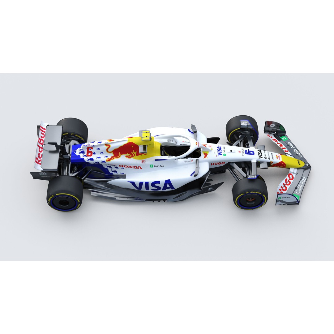 F1 Visa Cash App 3D Model – High-Detail Racing Asset, PBR Textures - View 9