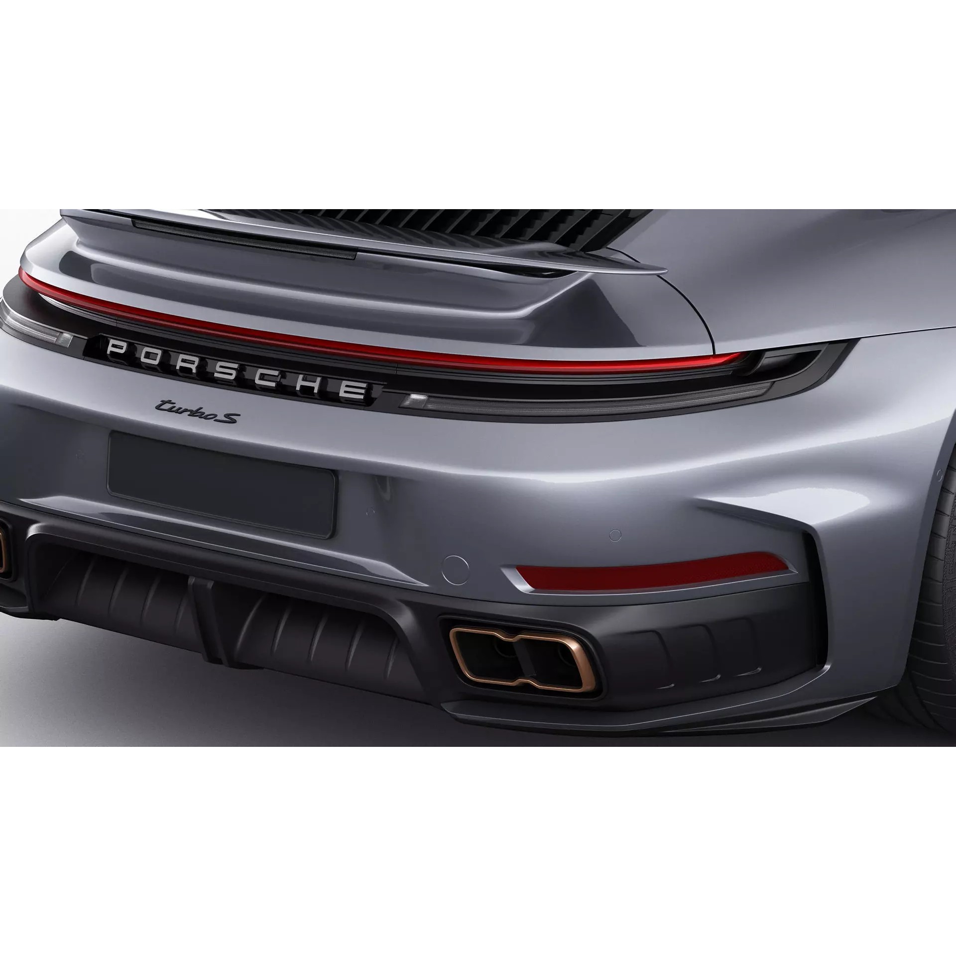 Porsche 911 Turbo S 2026 - Game-Ready 3D Model - View 11