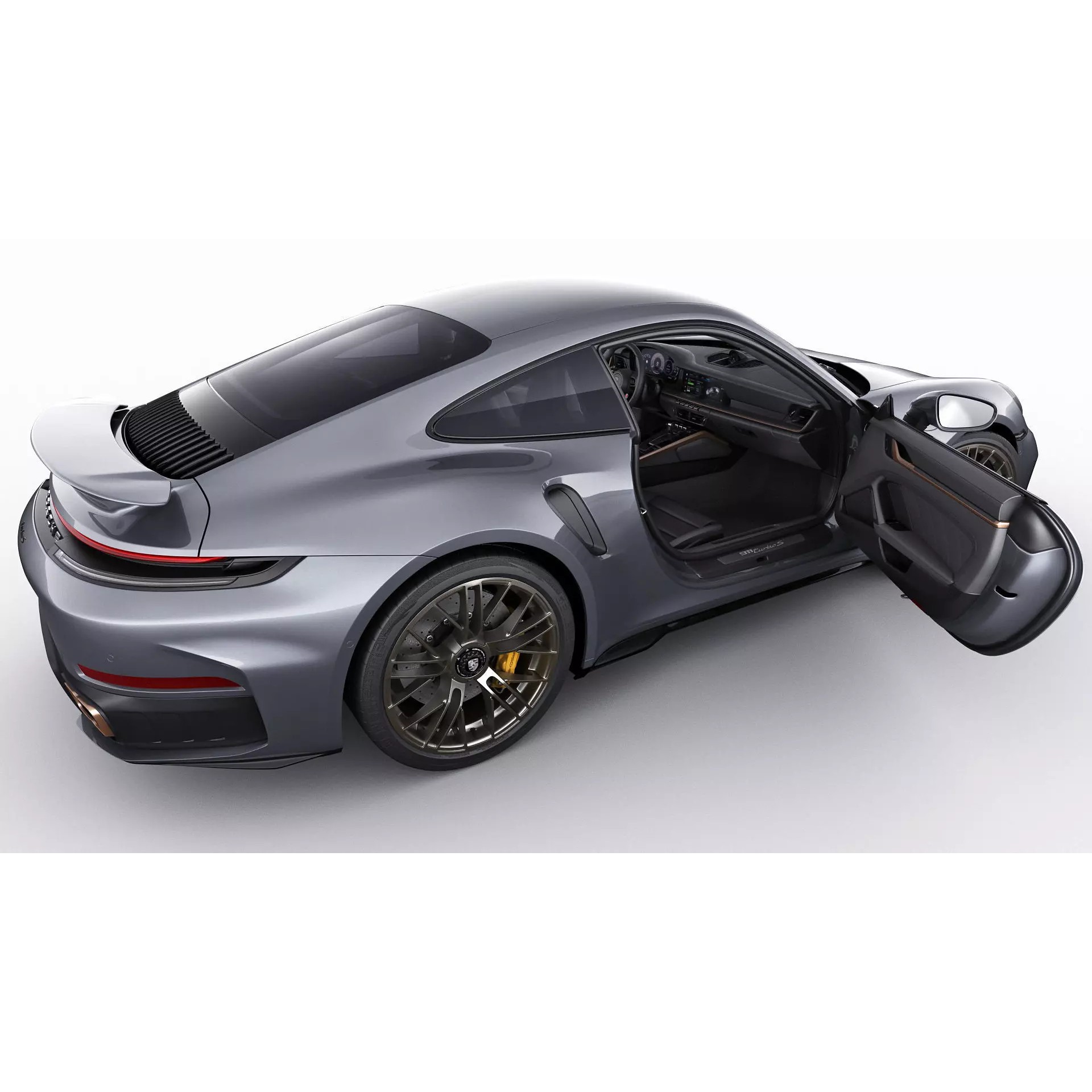 Porsche 911 Turbo S 2026 - Game-Ready 3D Model - View 22