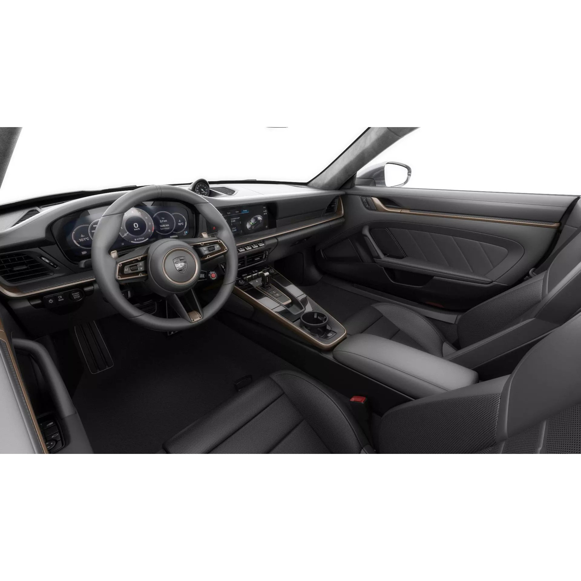 Porsche 911 Turbo S 2026 - Game-Ready 3D Model - View 23