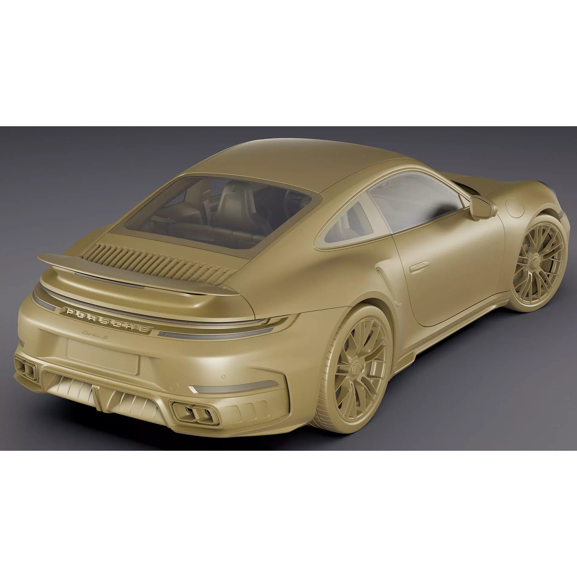 Porsche 911 Turbo S 2026 - Game-Ready 3D Model - View 32