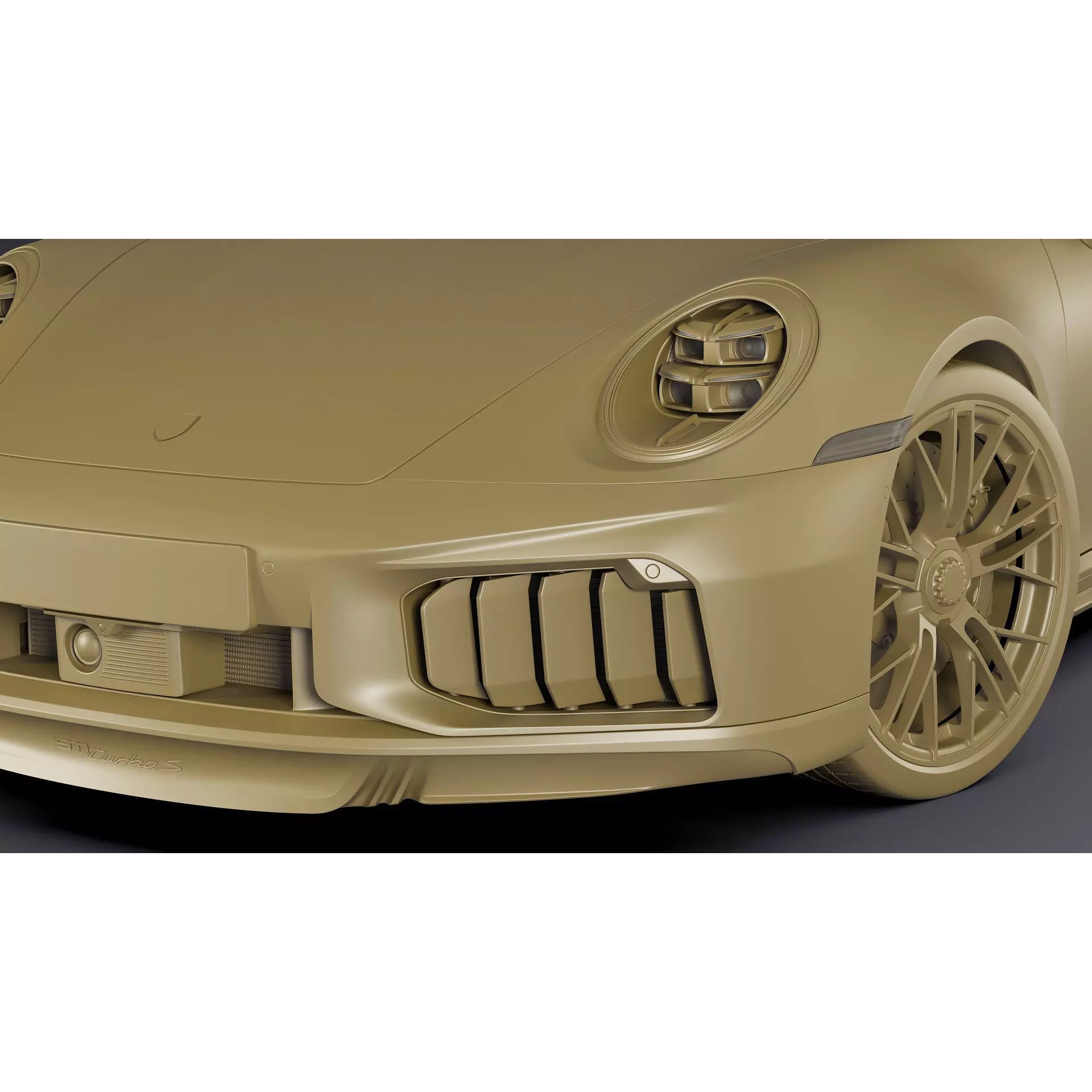 Porsche 911 Turbo S 2026 - Game-Ready 3D Model - View 33