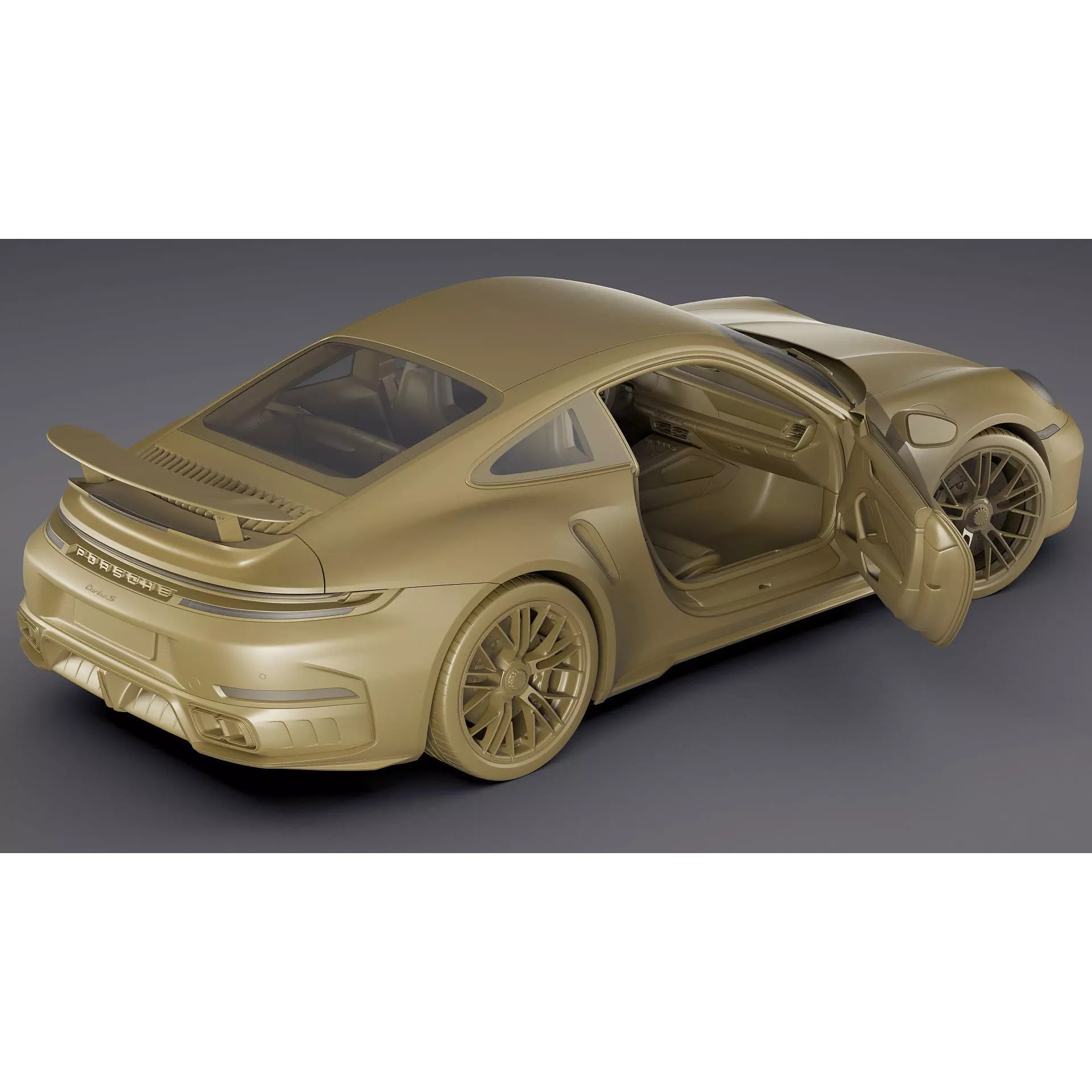 Porsche 911 Turbo S 2026 - Game-Ready 3D Model - View 37