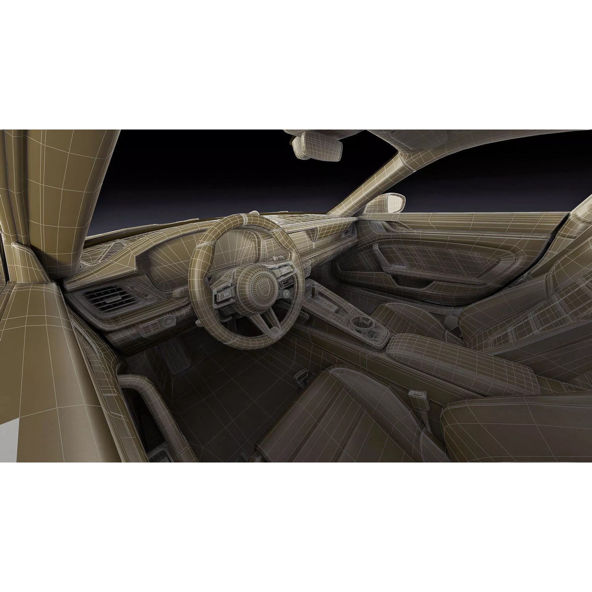 Porsche 911 Turbo S 2026 - Game-Ready 3D Model - View 40