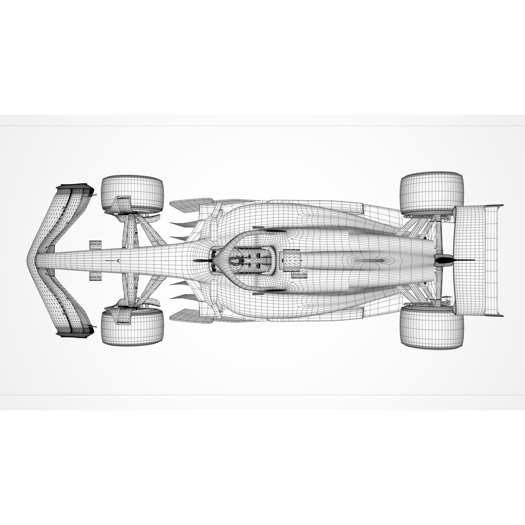 McLaren MCL-39 3D Model – Low Poly Racing Car, FBX, OBJ, Blender