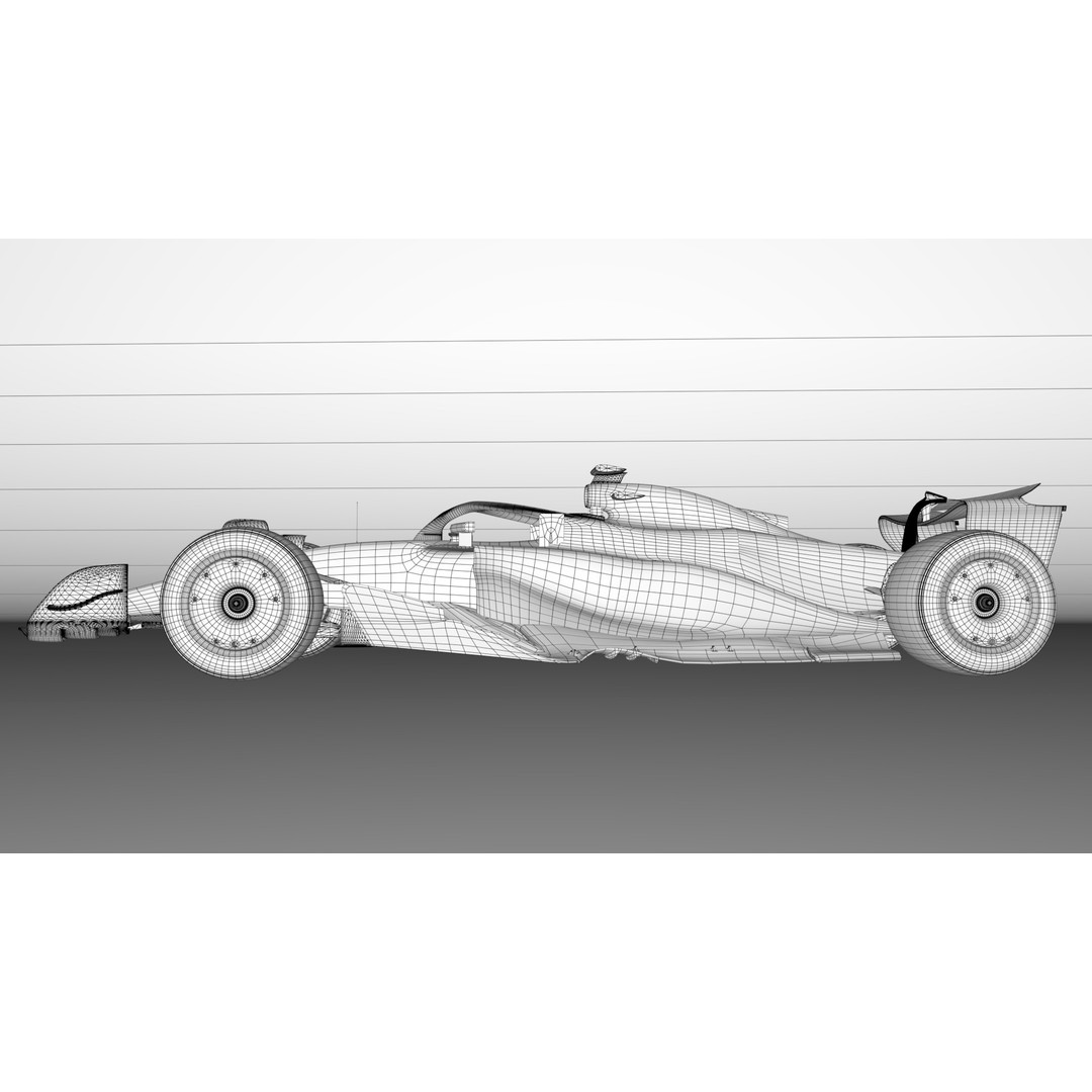 McLaren MCL-39 3D Model – Low Poly Racing Car, FBX, OBJ, Blender - View 7