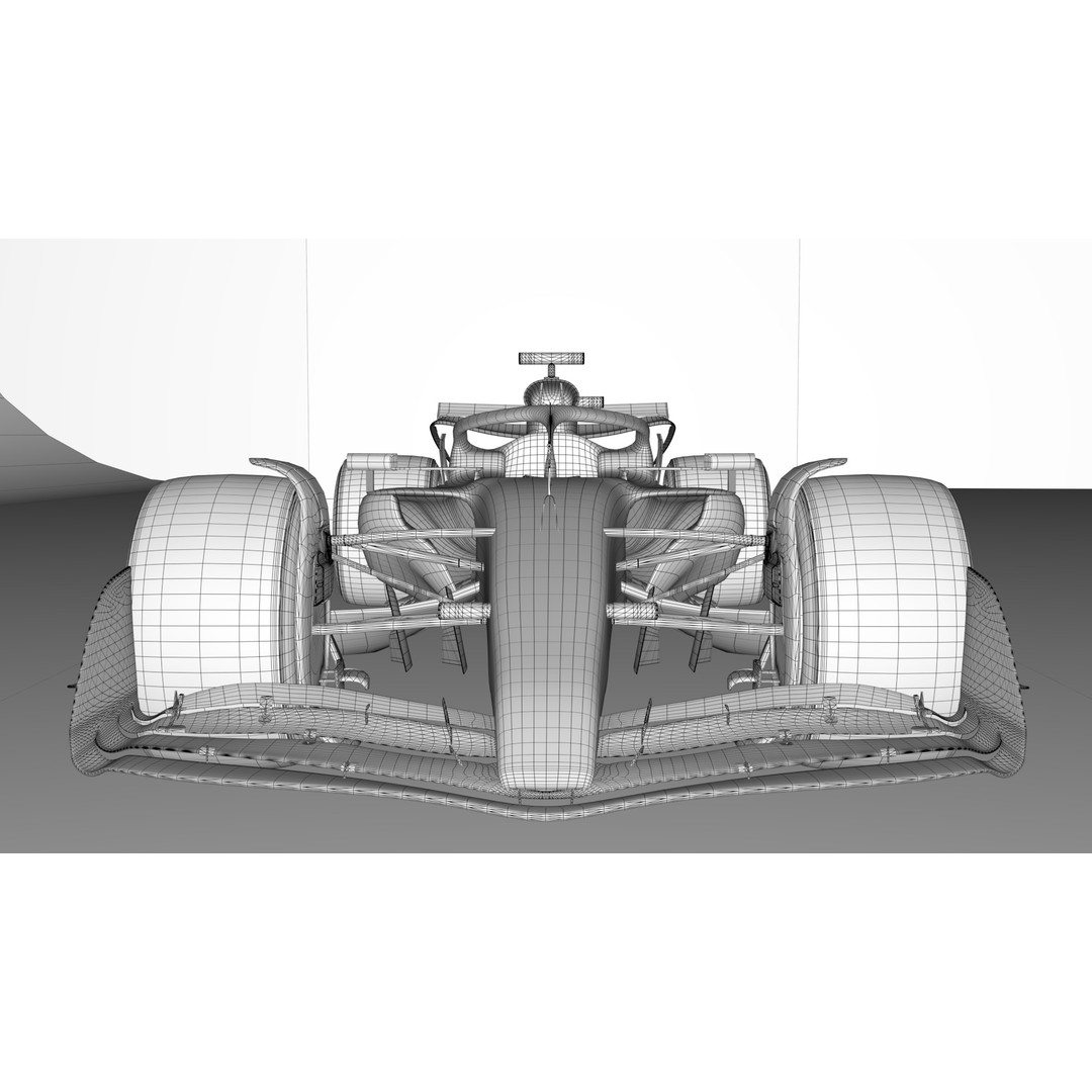 McLaren MCL-39 3D Model – Low Poly Racing Car, FBX, OBJ, Blender - View 9