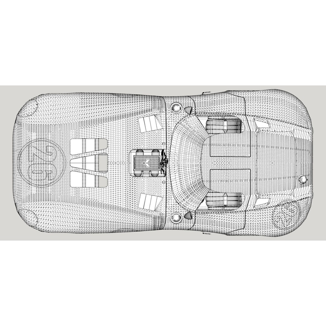 Chevrolet Cheetah 1964 3D Model – High Poly Antique Racing Car, FBX
