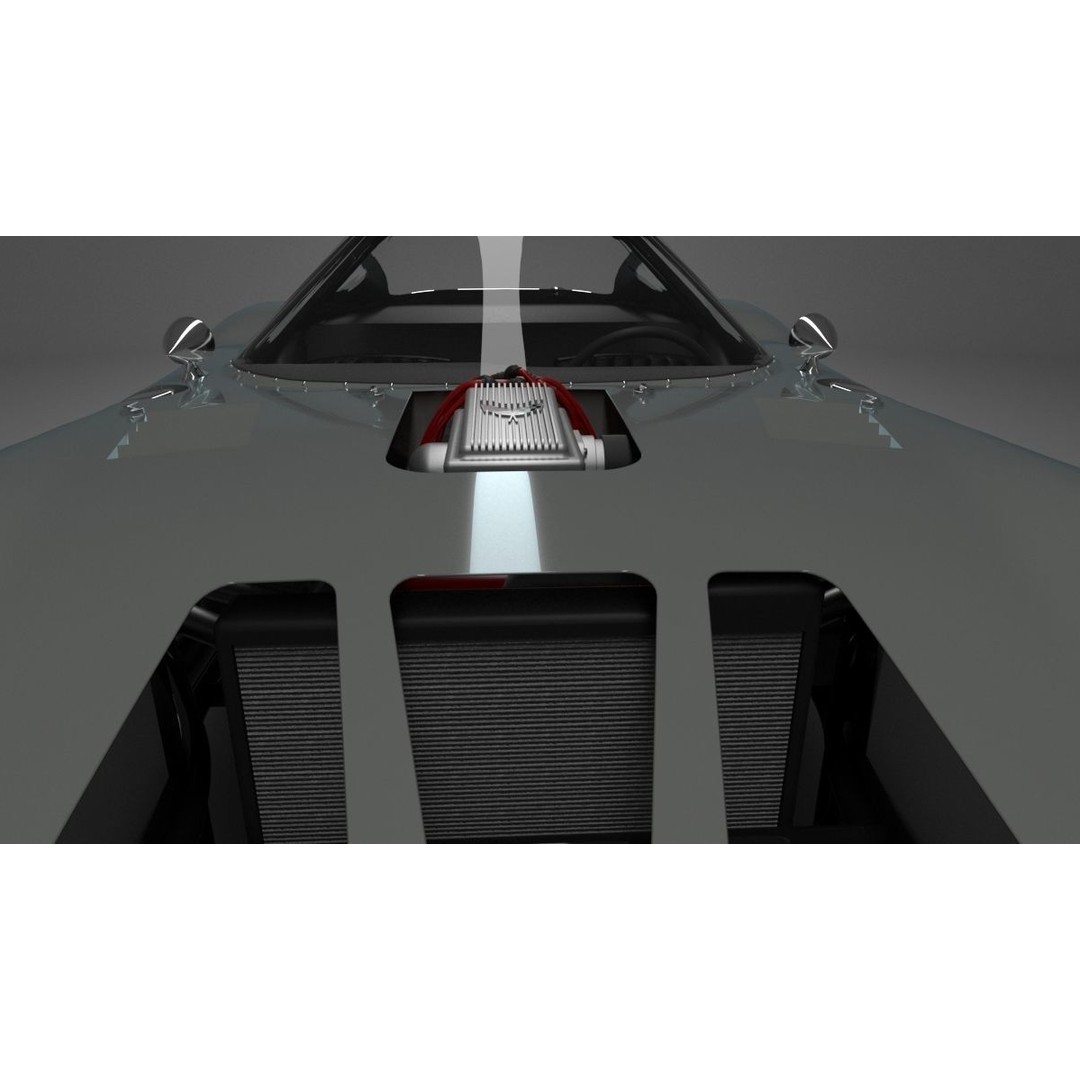 Chevrolet Cheetah 1964 3D Model – High Poly Antique Racing Car, FBX - View 10
