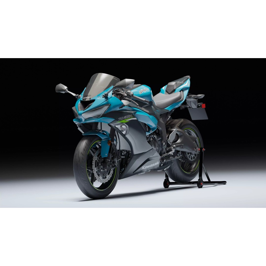 Kawasaki Ninja ZX-6R 2020 3D Model – Low Poly, Rigged, PBR, Blender - View 10