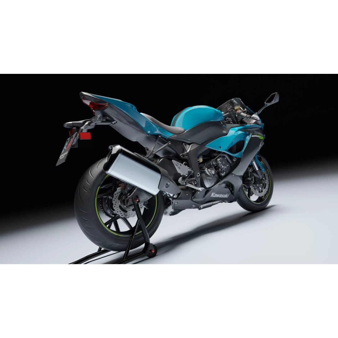 Kawasaki Ninja ZX-6R 2020 3D Model – Low Poly, Rigged, PBR, Blender - View 14