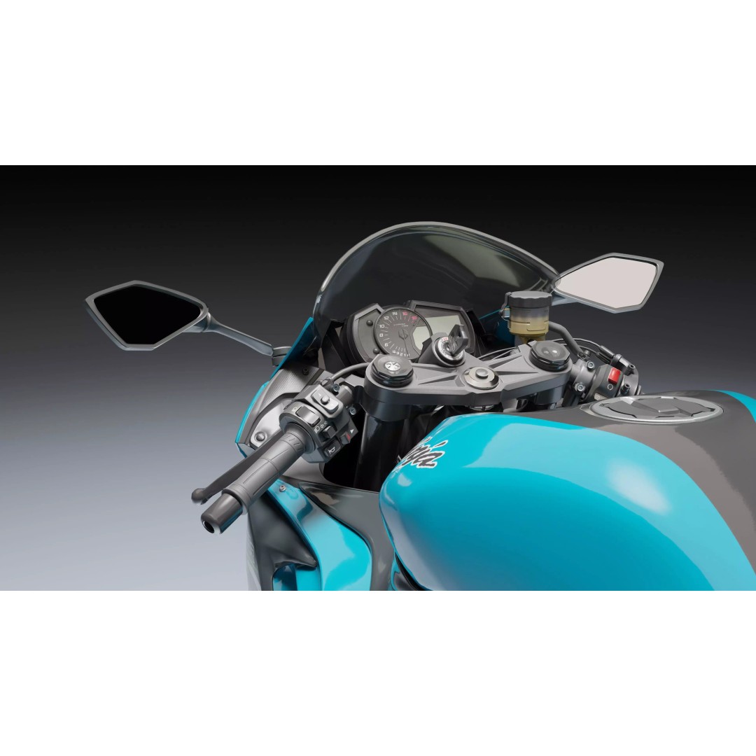 Kawasaki Ninja ZX-6R 2020 3D Model – Low Poly, Rigged, PBR, Blender - View 15