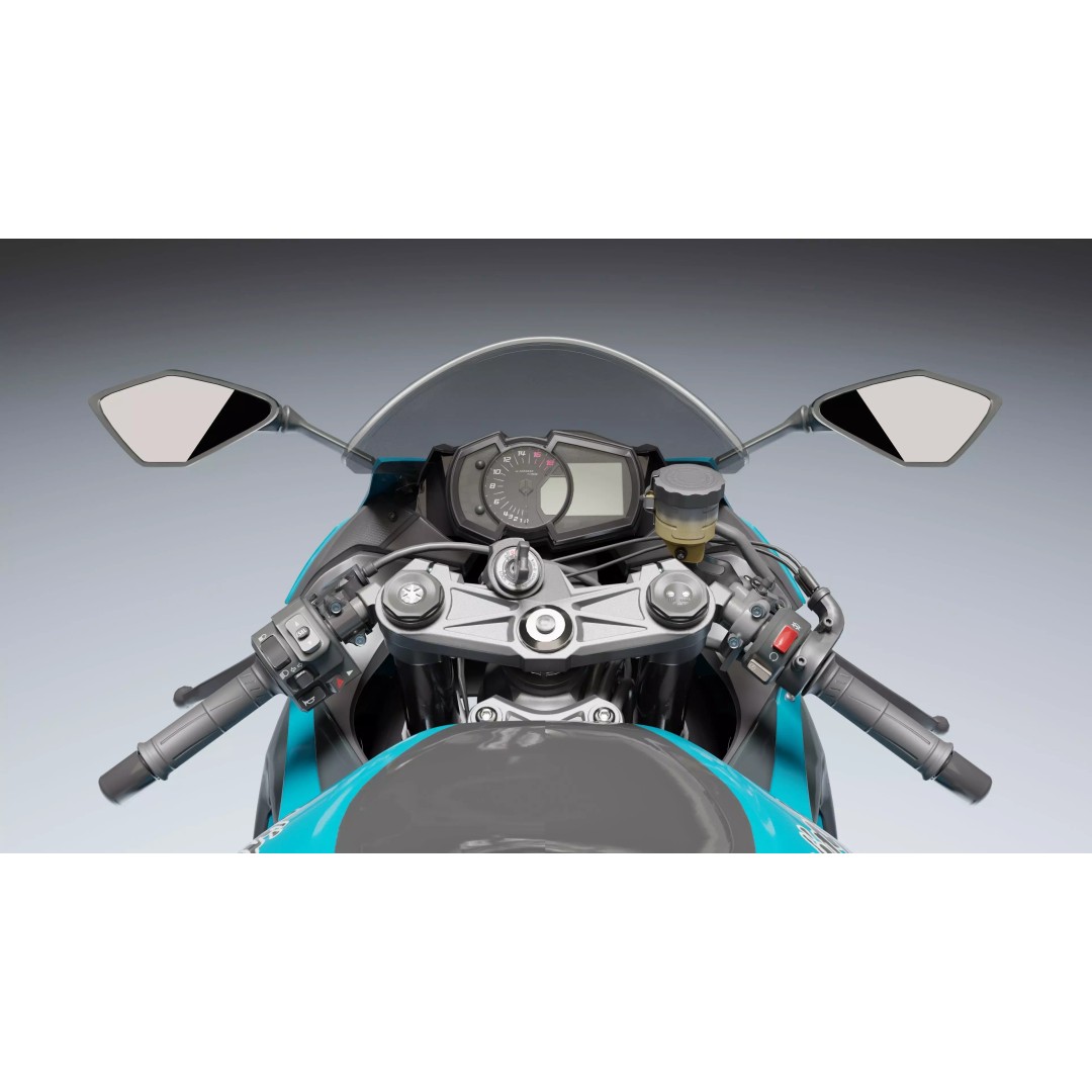 Kawasaki Ninja ZX-6R 2020 3D Model – Low Poly, Rigged, PBR, Blender - View 16