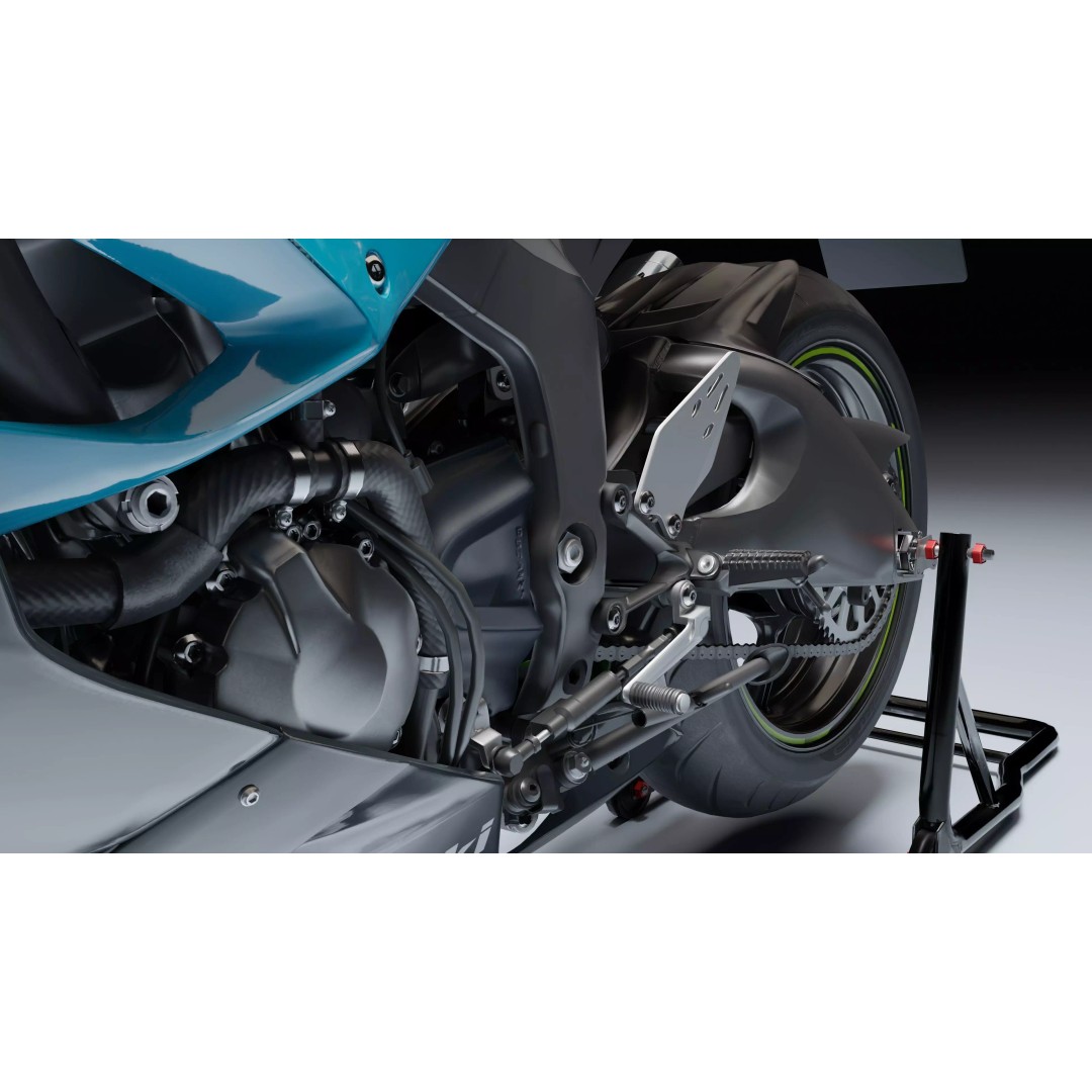 Kawasaki Ninja ZX-6R 2020 3D Model – Low Poly, Rigged, PBR, Blender - View 23