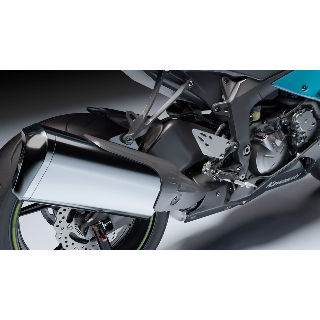 Kawasaki Ninja ZX-6R 2020 3D Model – Low Poly, Rigged, PBR, Blender - View 25