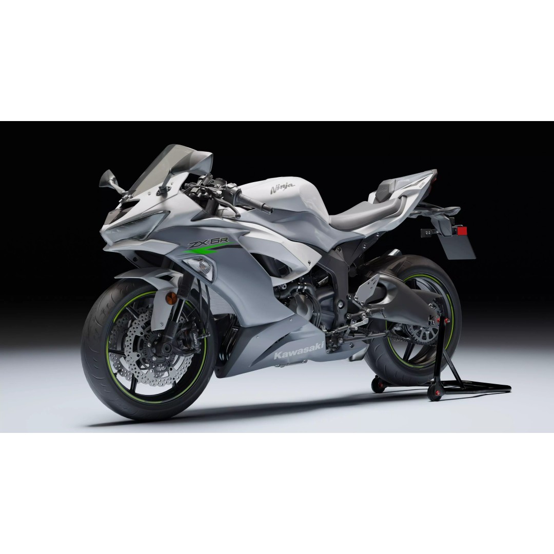 Kawasaki Ninja ZX-6R 2020 3D Model – Low Poly, Rigged, PBR, Blender - View 3
