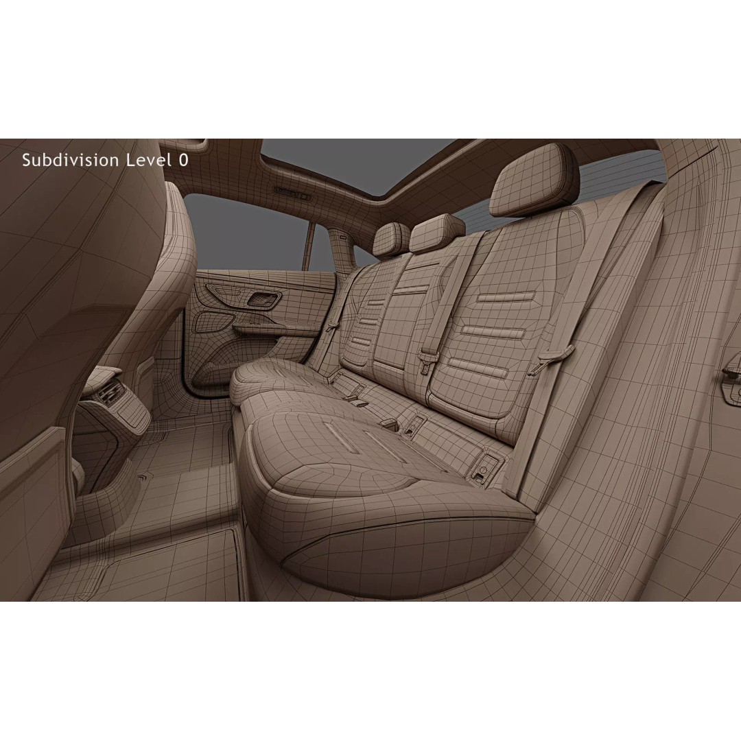 2023 Mercedes-AMG EQE 53 3D Model – Photorealistic Car Asset, FBX & OBJ - View 39