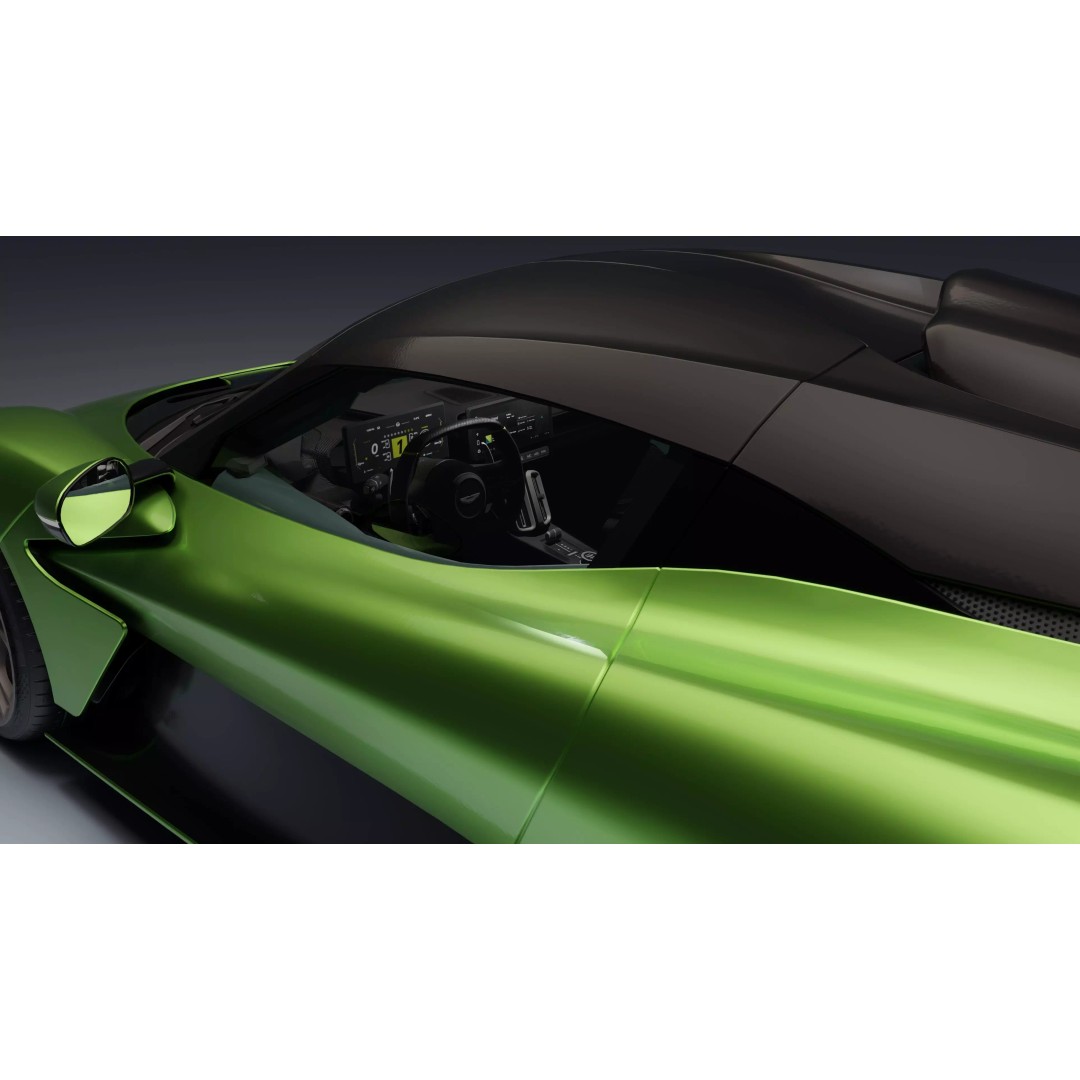 Aston Martin Valhalla 3D Model – Low Poly Rigged Car, Blender, FBX - View 12