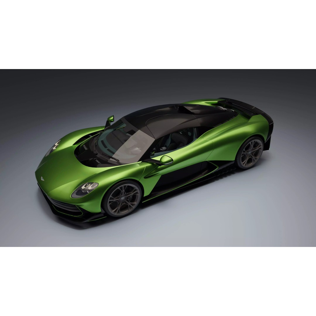 Aston Martin Valhalla 3D Model – Low Poly Rigged Car, Blender, FBX - View 13